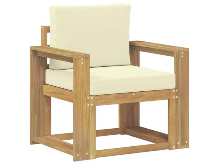 RJPLMFV Außensofa-Set, 2-Sitzer, Akazienholz Modular, modernes Design, schützende Lack, bequem, 110 kg pro Sitz