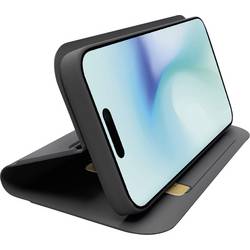 sbs mobile Flip Cover Apple iPhone 16 Pro Schwarz Induktives Laden, Stoßfest, Handy Flip Case, Standfunktion TEWALIP1661PK