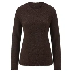 Rundhals-Pullover Fadenmeister Berlin braun, 38