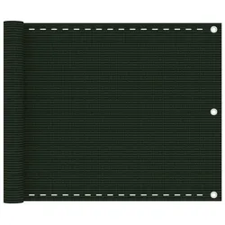 Helloshop26 - Balkonsichtschutz Sichtschutzblende Verkleidung 75 x 300 cm HDPE dunkelgrün 02_0010437