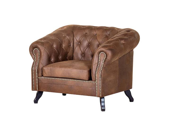 P & B Sessel Glasgow, Braun, Holz, Buche, 110x82x90 cm, Wohnzimmer, Sessel, Sonstige Sessel