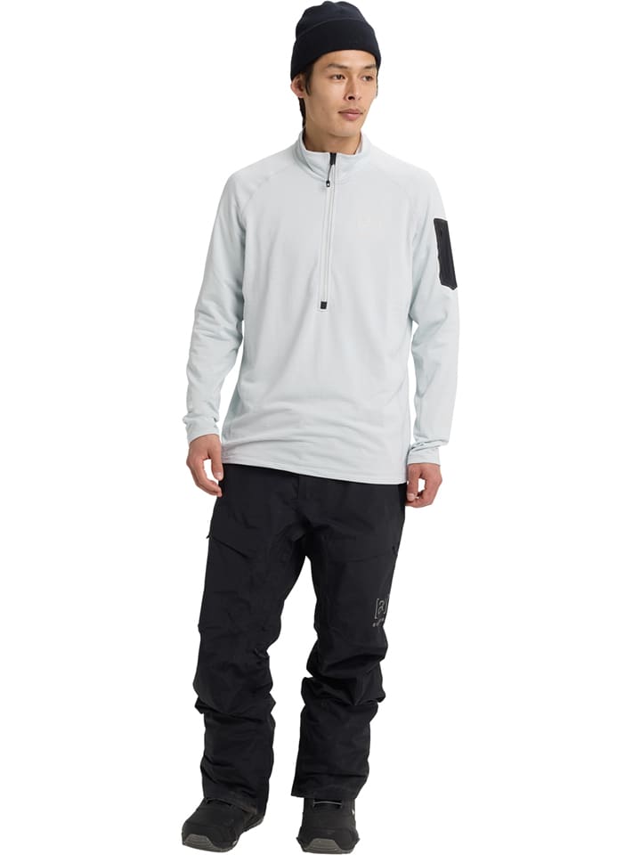 Burton Fleecepullover "[ak] Helium Grid" in Grau - XL