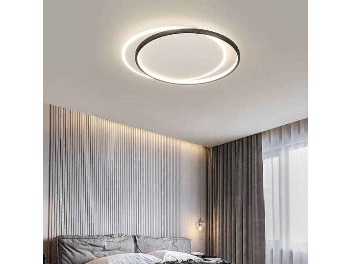 Plafonnier LED double couche ultra-fin au design moderne pour salon, cuisine, couloir, balcon, chambre à coucher, décoration lumineuse pour la maison