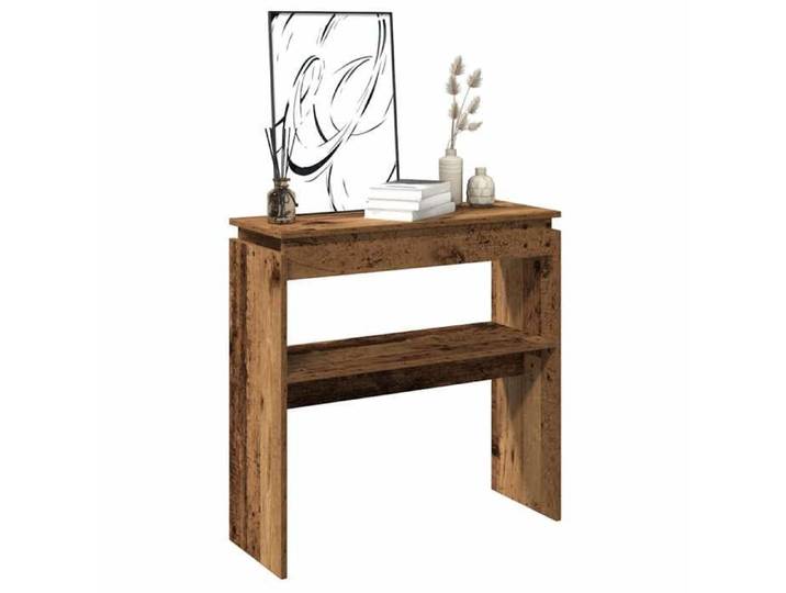 Elégant Console de Salon Table console - vieux bois - 80 x 30 x 80 cm - bois d'ingénierie &5729065