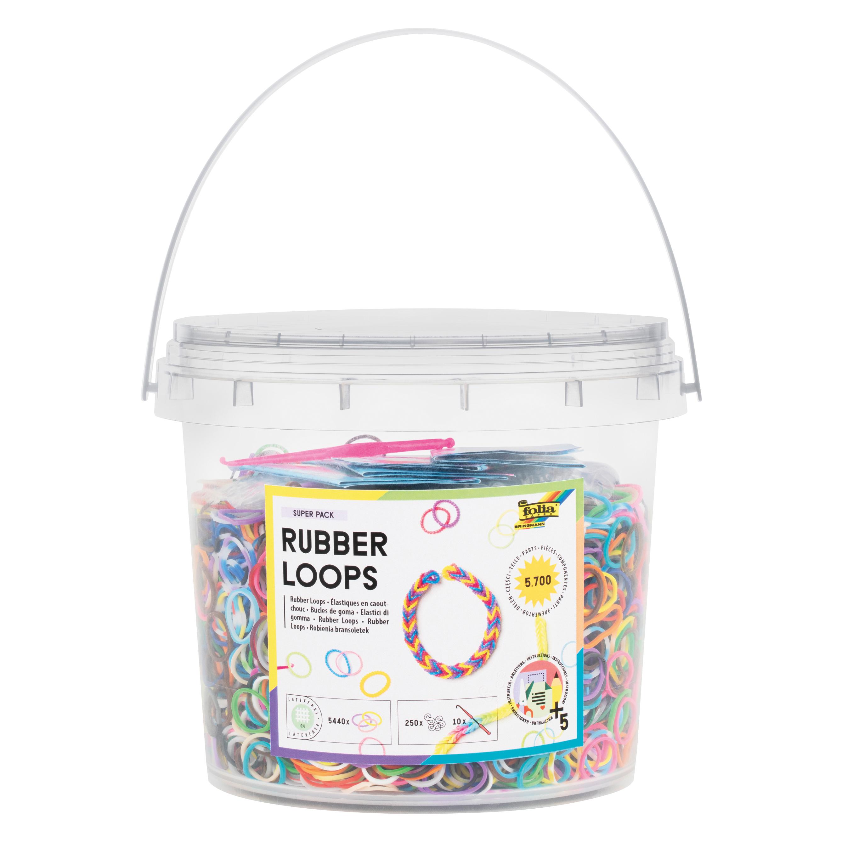 Folia Gummifaden Rubber Loops mehrfarbig 5.700 St. (33029)