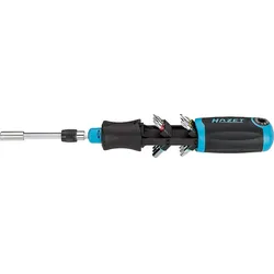 Magazin-Bithalter HAZET mit Ratschenfunktion 1/4'' 13-teilig