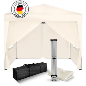 Kronenburg Pavillon 313, champagner, 2 x 2m, höhenverstellbar, wasserdicht, faltbar