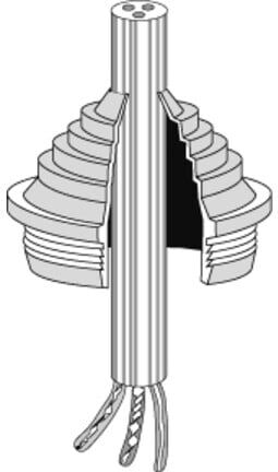 Hensel Raccord à étages M25 IP55 STM 25 (3600175)