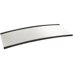 100 Etikettenhalter, C-Profil, magnetisch,  Abschnitte 25 mm | 70 mm, Ferrit, schwarz