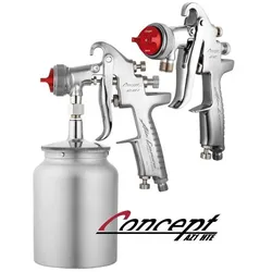 AIR GUNSA AZ1 HTE 2P Concept Kessel-Lackierpistole 2,5mm HTE-P3, lang Strahl