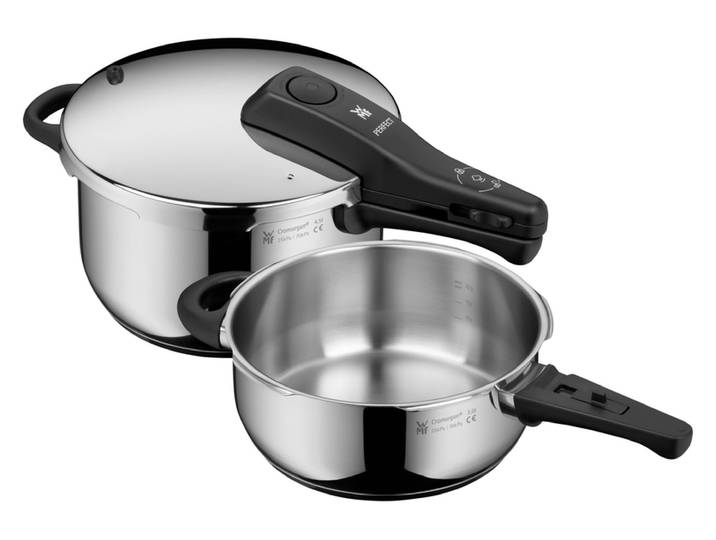 Schnellkochtopf-Set PERFECT ONE POT 2-teilig Edelstahl