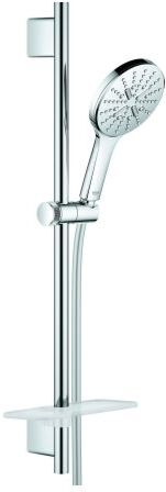 Grohe Rainshower SmartActive 130 Brausegarnitur 26546000 chrom, Brausestange 600mm, 3 Strahlarten
