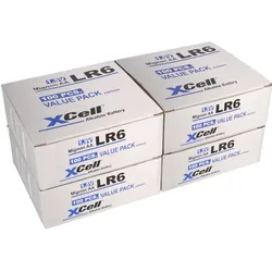 400x XCell AA LR6 Mignon Super Alkaline Batterie