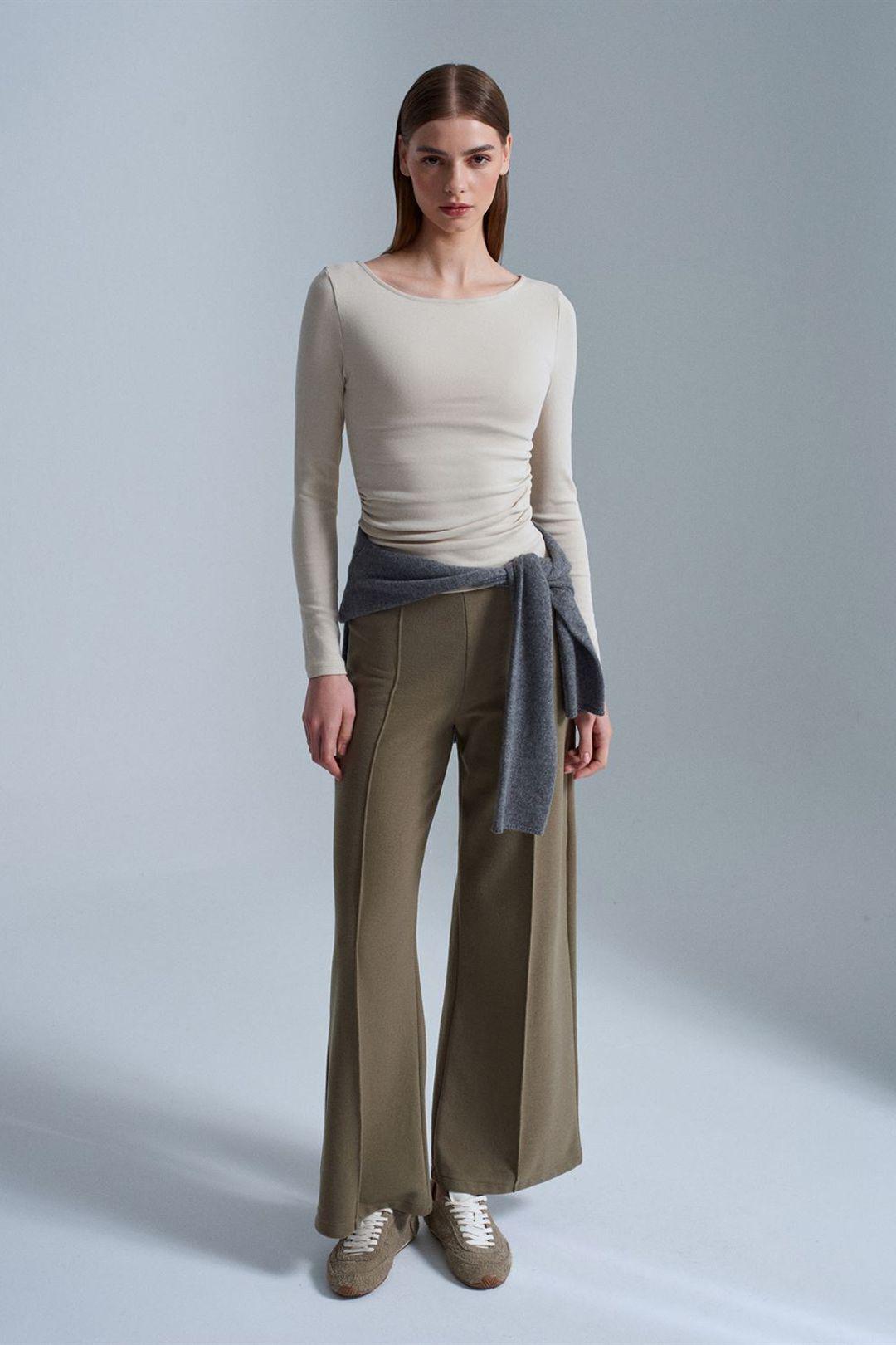 Damen weite Strickhosen
