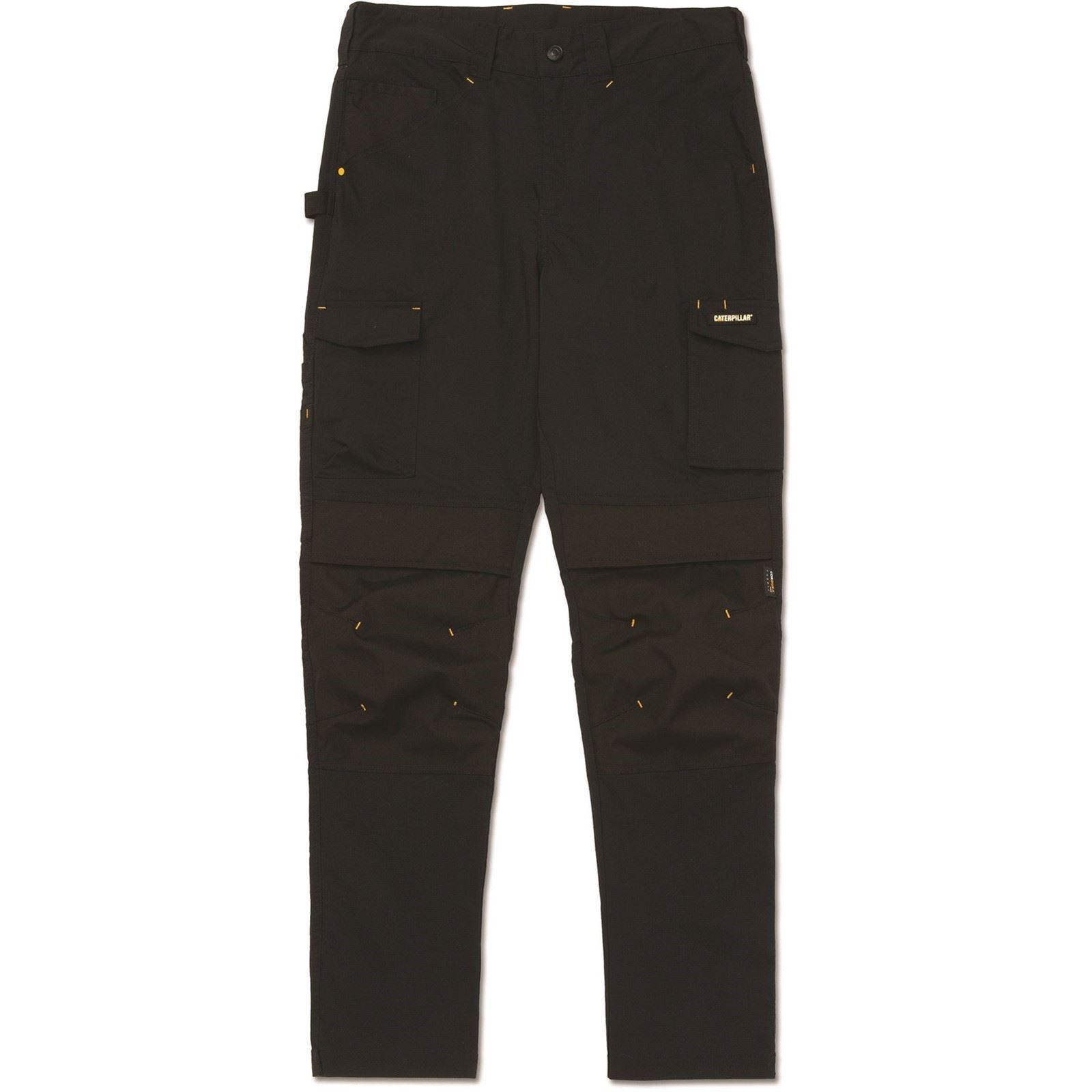 Caterpillar Nexus Knie-Taschen Stretch Baumwolle Herren Schwarze Outdoor-Hosen