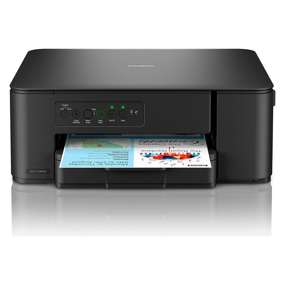 Brother 3-In-1 Compact Wireless (Tintenpatrone, Schwarz-Weiss) (DCPJ1260WRE1)