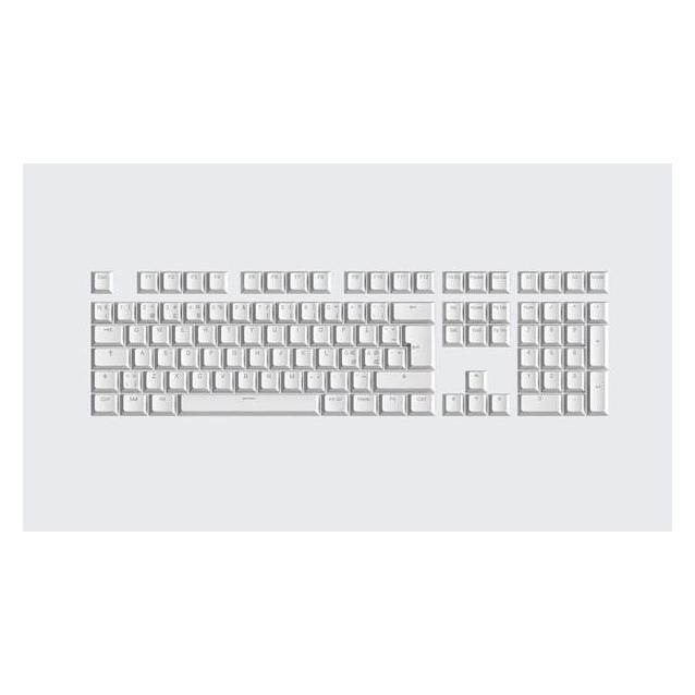 Wooting PBT Keycaps - Nordic (ISO) - Just White - Keycaps - Nordisk - Hvid (KC2-NR1-PDS-WH1)