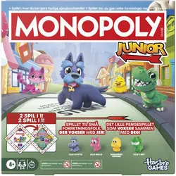 Hasbro Gaming Monopoly Junior (Dänisch, Norwegisch, 2 - 4 Spieler)