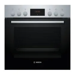 HEF133BS1 Einbauherd kochfeldgebunden Edelstahl  5 Heizarten  EcoClean  LED-Display