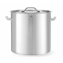 HENDI Hoher Schmortopf – mit Deckel, Budget Line, 50L, ⌀400x(H)400mm