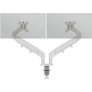 Leitz Monitorhalterung Ergo Dual, VESA 75x75 & 100x100 mm, für Tisch, höhenverstellbar, drehbar, bis 32 Zoll, 2 Monitore