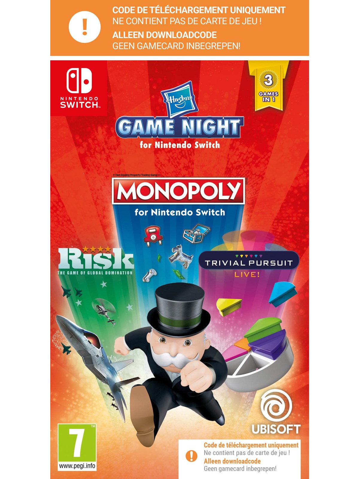 Hasbro Game Night (Code in a Box) - Nintendo Switch - Unterhaltung - PEGI 7