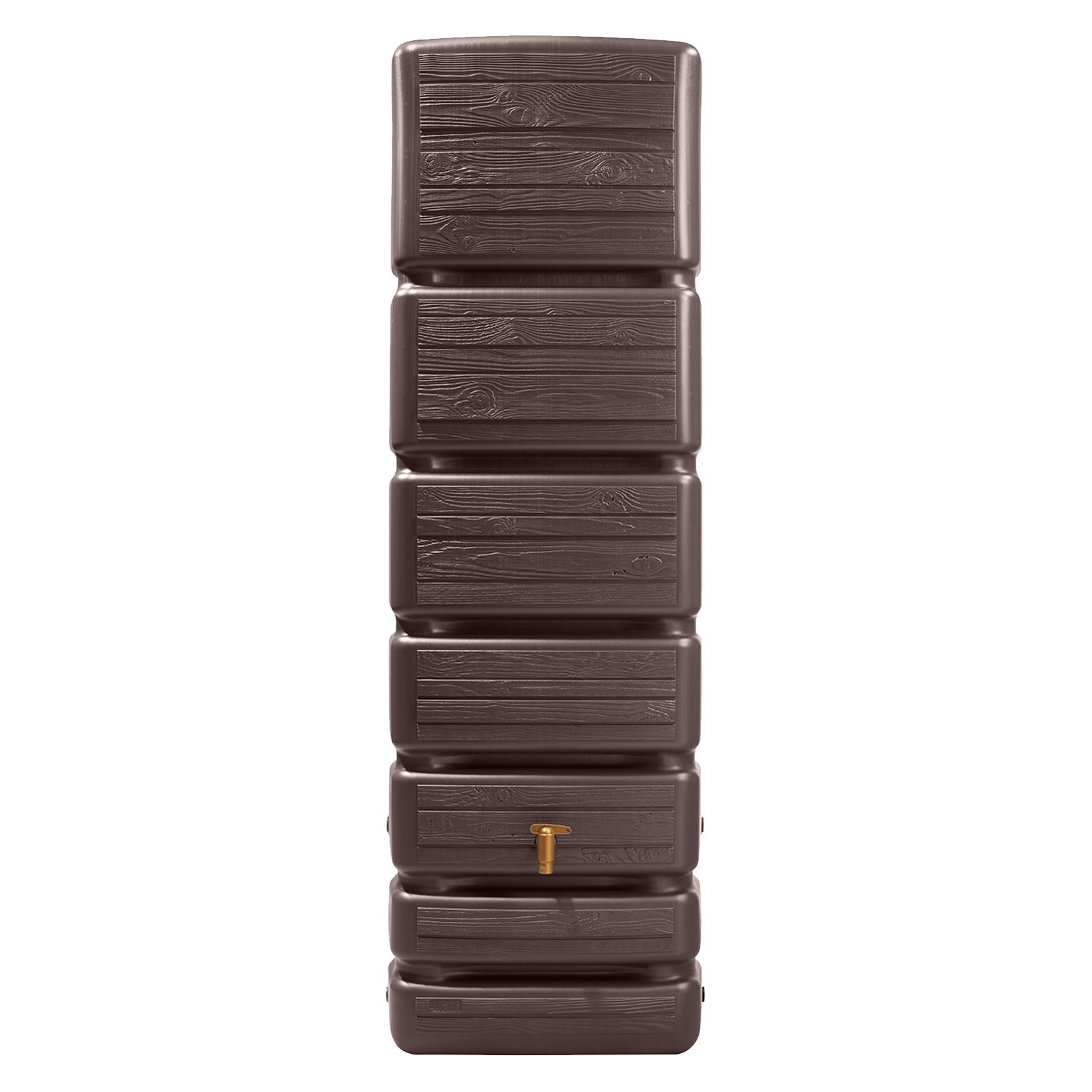 4rain SLIM WOOD DECOR Wandtank 350 Liter darkwood (350 l) (4023122296829)