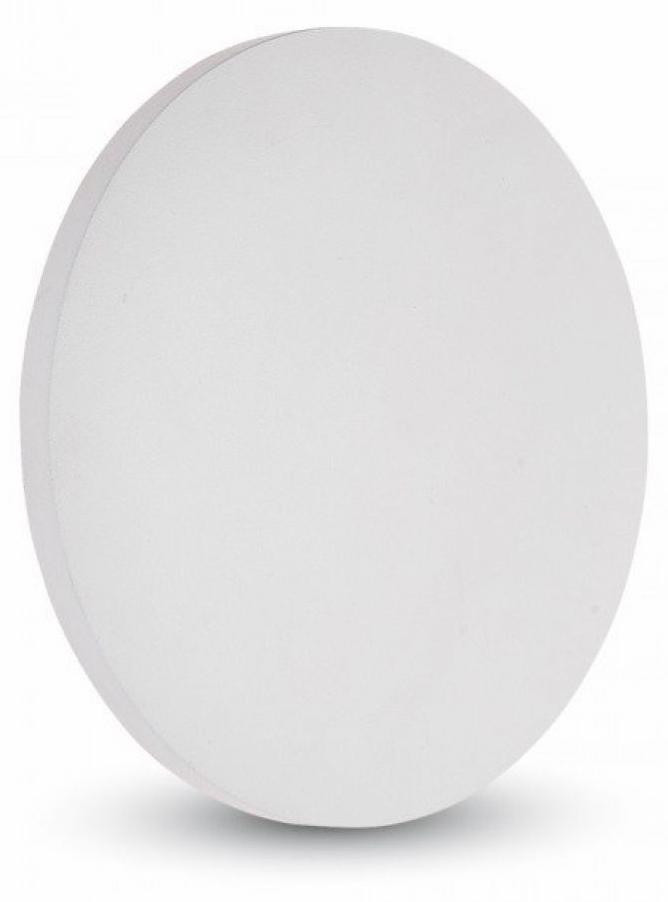 V-TAC Kinkiet VT-743 Wandlamp, Wit, Aluminium, 1x E27, 8W, IP65, B: 4 cm, D: 18 cm, H: 4 cm