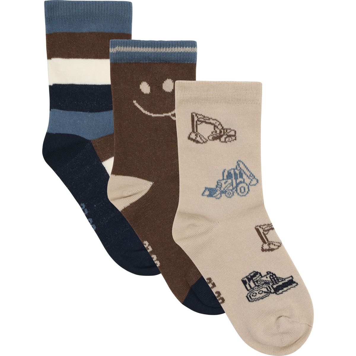 Minymo 3-Pack Socks feather gray (1206) 23\26 134470-1206-23\26