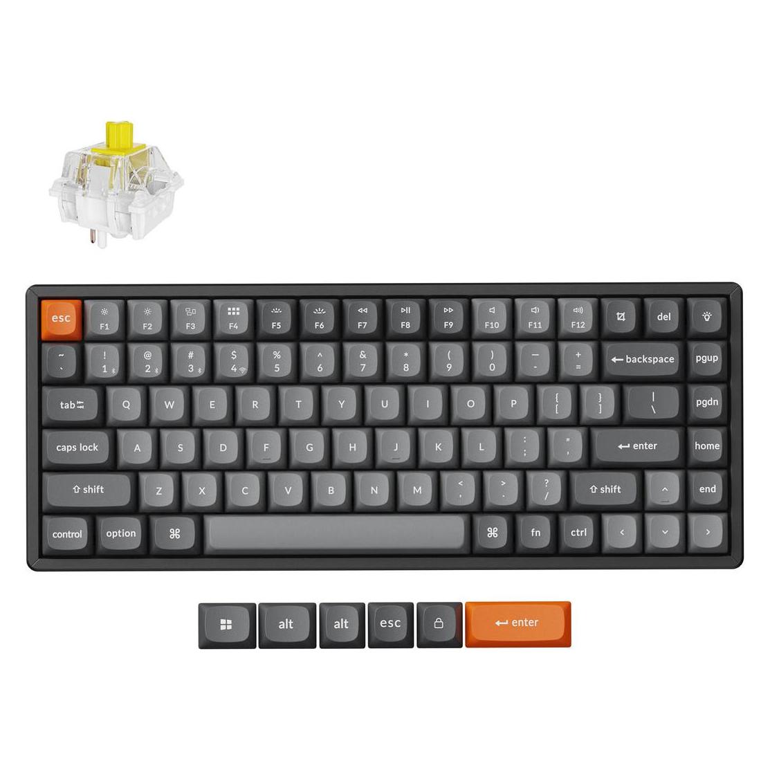 Keychron K2 Max (DE, Kabelgebunden, Kabellos) (K2M-J4-DE)