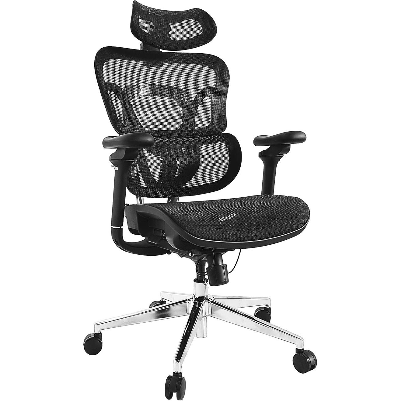 Equip Ergonomischer Bürostuhl mit Kopf und Armstützen sw lite Retail 651051