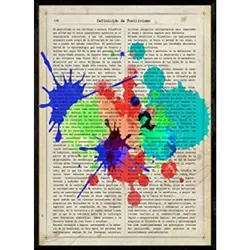 POSTER Fluoresziende Beizfarben A4 Rahmenlos