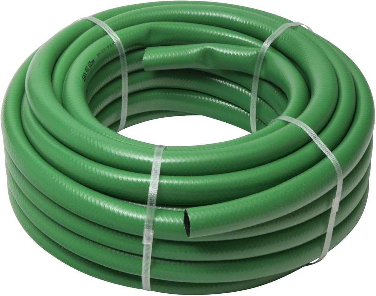 Tuinslang Groen Ø 25 mm - 20 m UV-beschermd PVC
