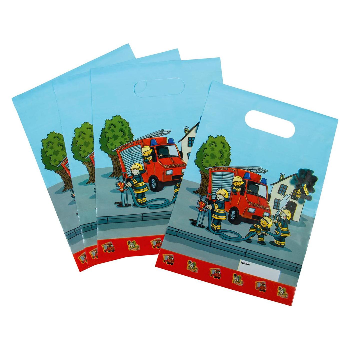 Tib 8 Geschenkbeutel Feuerwehr 2-seitig bedruckt (19508)