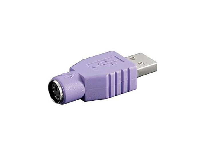goobay USB / PS2 Adapter Grijs, Violet Interfacekabel & Adapter