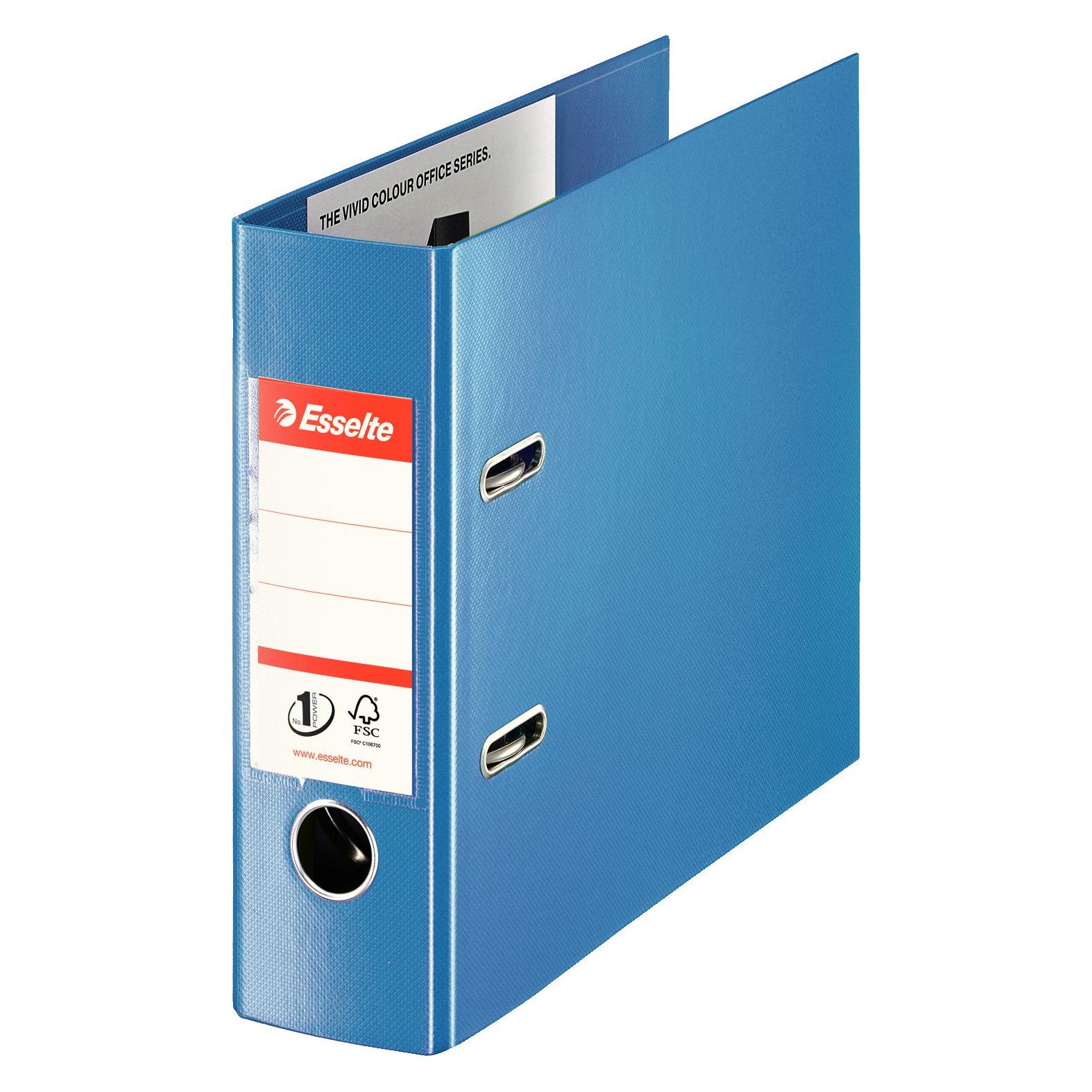 Esselte Binder No.1, A5 / 75 mm, 232 x 285 mm, elongated, blue (A5, 1x) (468950)