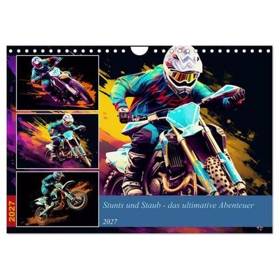 Stunts und Staub - das ultimative Abenteuer (Wandkalender 2027 DIN A4 quer), CALVENDO Monatskalender