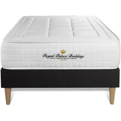 BETT Balmoral Memory-Schaum 90 x 200 cm h3 - Kit Bettgestell Schwarz