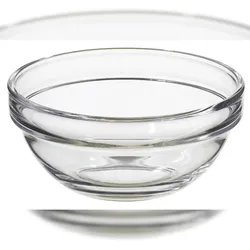 METRO PROFESSIONAL Glasschüssel, Ø 10 cm, 0.24 L,  rund, stapelbar, transparent, 6 Stück