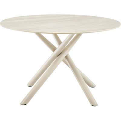Esstisch OTTO HOME "Frenchella", beige (cremefarben), B:120cm H:75cm T:120cm, Tische, Esstisch