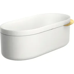 hansgrohe AXOR Suite Badewanne, freistehend, 1900x850x630mm, SOLIDSurface, 2 Personen, 190 Liter, 42005990, Farbe: Polished Gold Optic