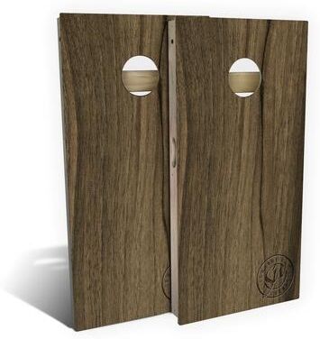 Skip's Garage Peruvian Walnut Outdoor Cornhole Board Set