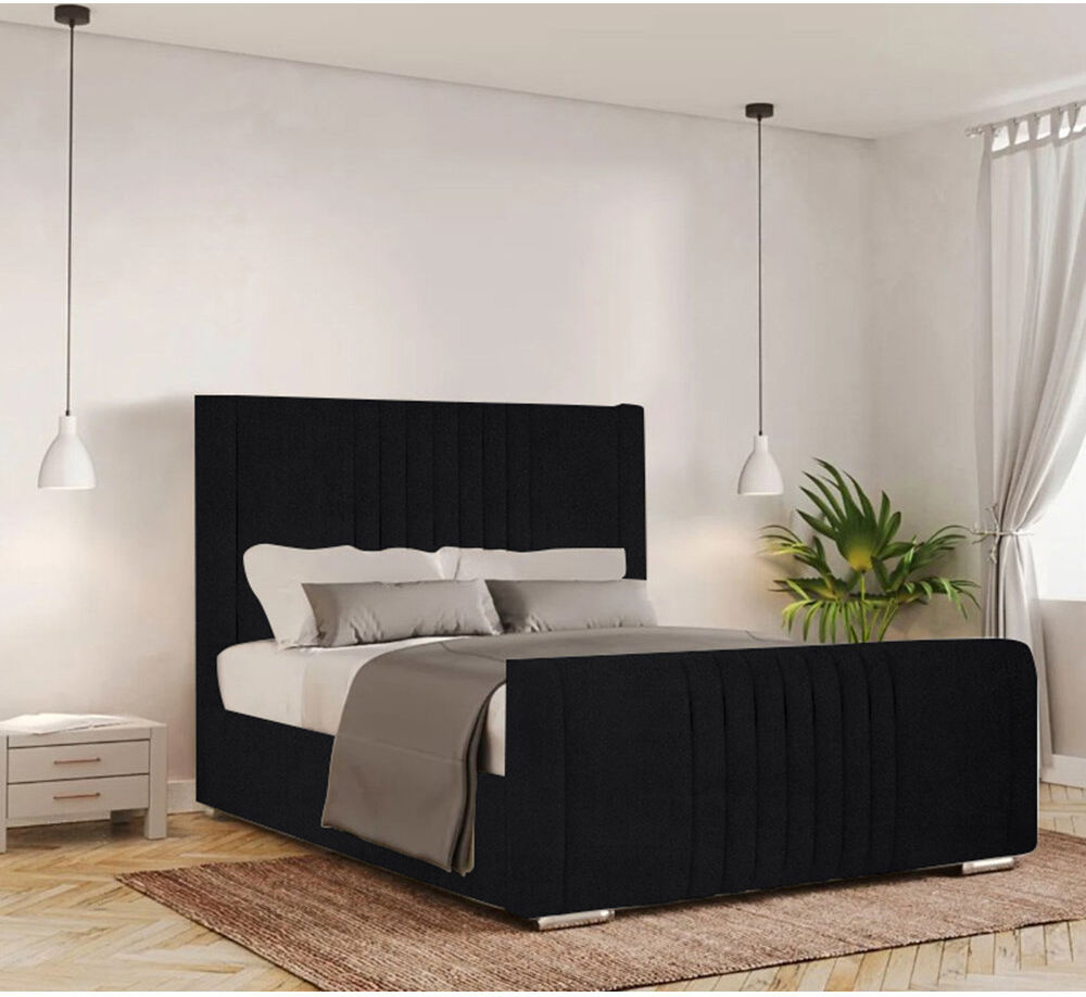 Fairmont Park Ganador Upholstered Bed Black Kingsize (5')