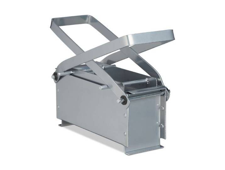 Relaxdays 2x Silberfarbene Papierbrikettpresse