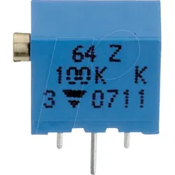 VIS M64Z103KB40 - Spindeltrimmer, 25 Gänge, 10 kOhm, linear