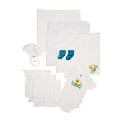 Erstausstattungspaket LILIPUT "Dschungel", Mädchen, Gr. 62/68, weiß, 100% Baumwolle, KOB Set-Artikel Erstausstattungspaket, mit süßem Löwenmotiv