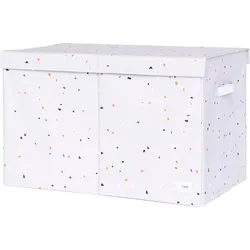 Terrazzo Aufbewahrungsbox hellgrau mit Deckel