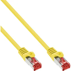 70er Bulk-Pack InLine® Patchkabel, S/FTP (PiMf), Cat.6, PVC, CU, gelb, 1m