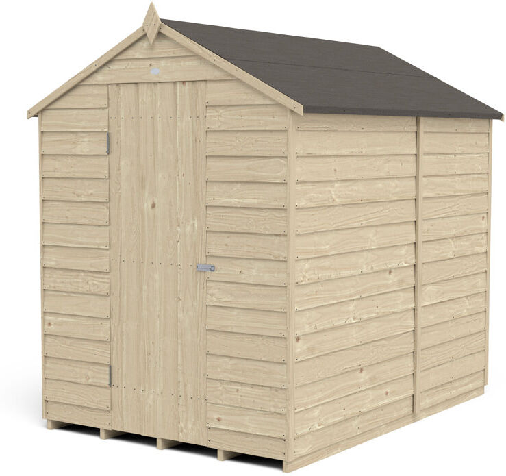 Forest Garden 5 ft. W x 7 ft. D Solid Wood Garden Shed Natural 163.9cm W X 218.9cm D X 201.7cm H