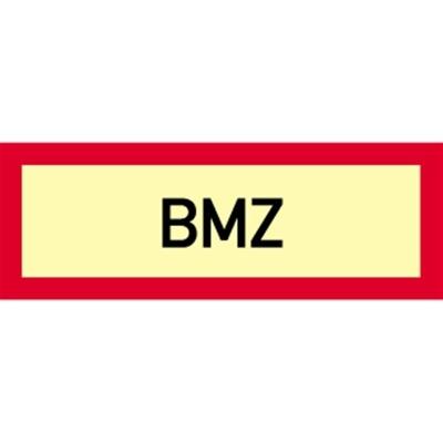 Aufkleber BMZ, Folie, langnachleuchtend, 160-mcd, 210x74 mm